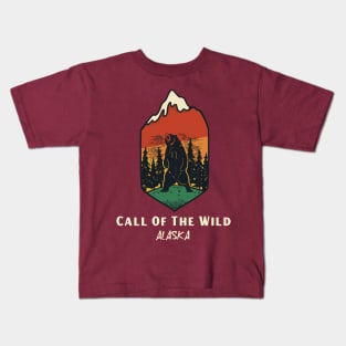 Call Of The Wild, winter sports, winter vacation, Hunting Season Kids T-Shirt